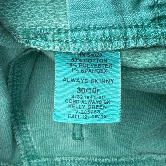 GAP Vibrant Green Always Skinny Jeans - Picture 5 of 5